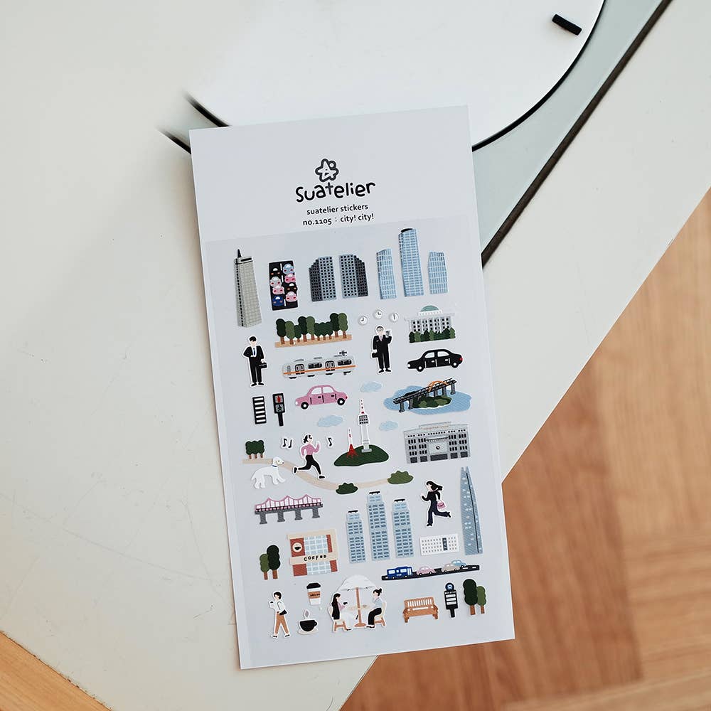 City! City! Sticker | Suatelier Design