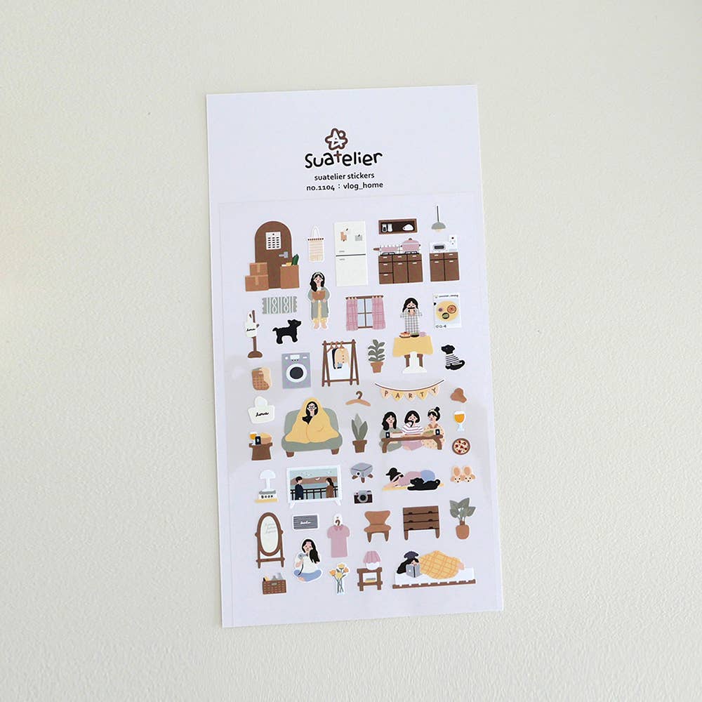 Vlog_home Sticker | Suatelier Design