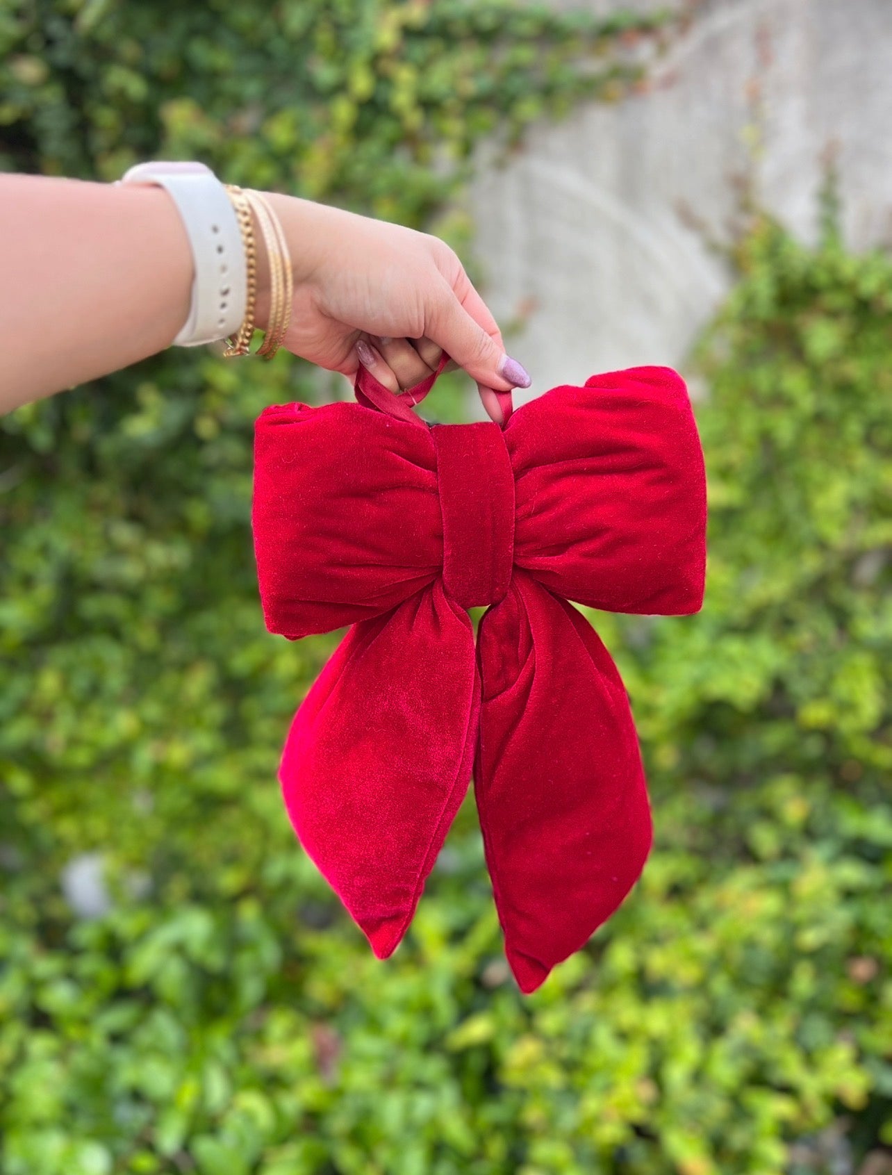 Classic Red Velvet Bow