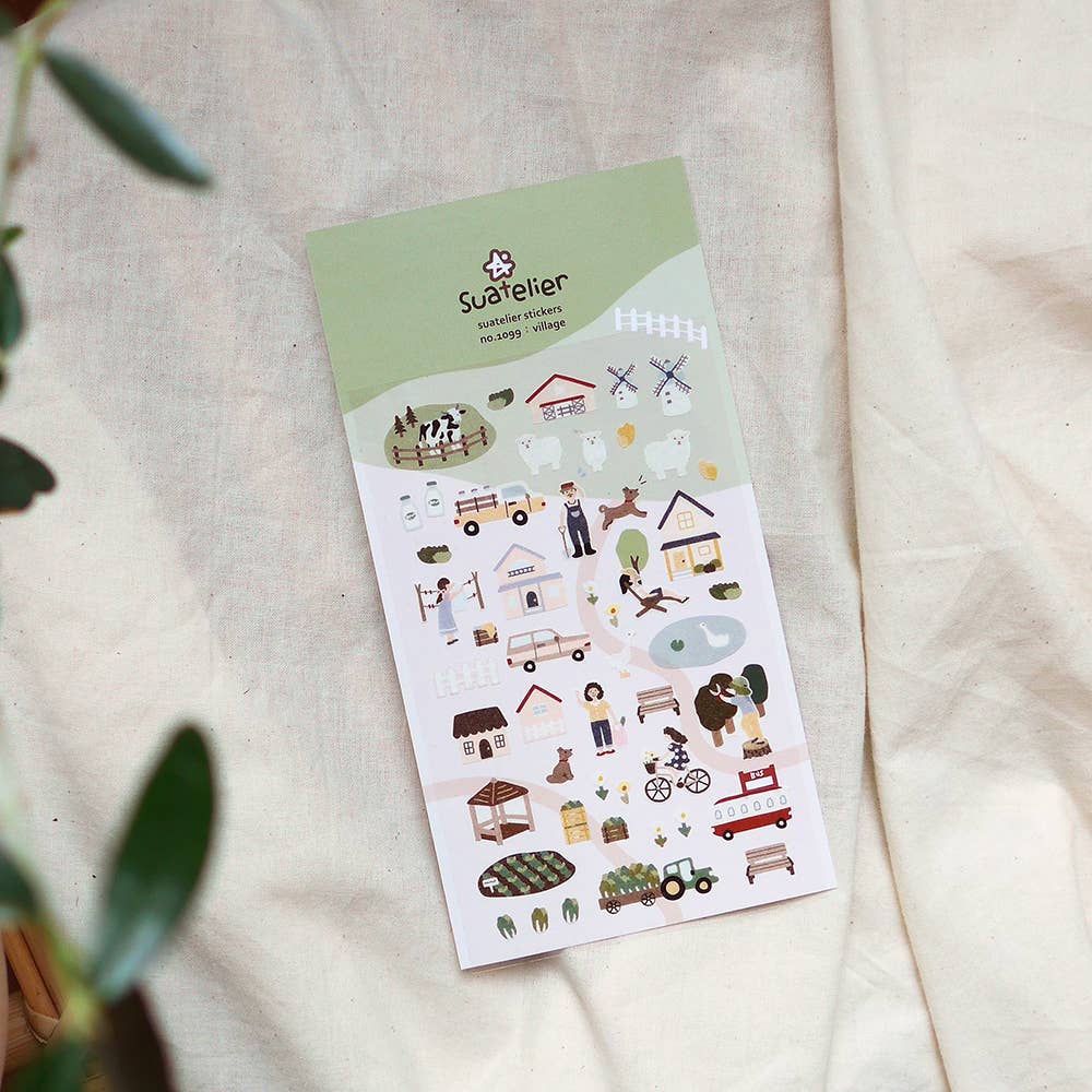 Village Sticker | Suatelier Design