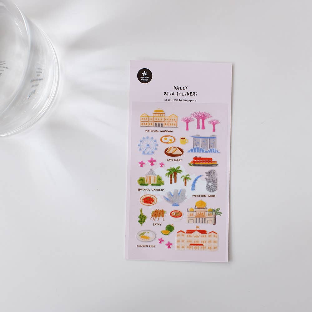 Trip to Singapore Sticker | Suatelier Design
