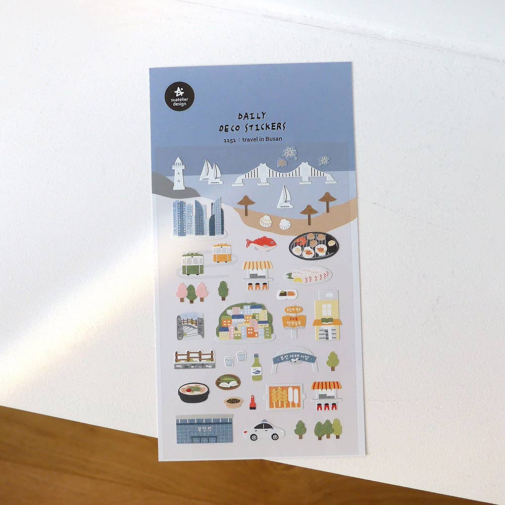 Travel in Busan Sticker | Suatelier Design