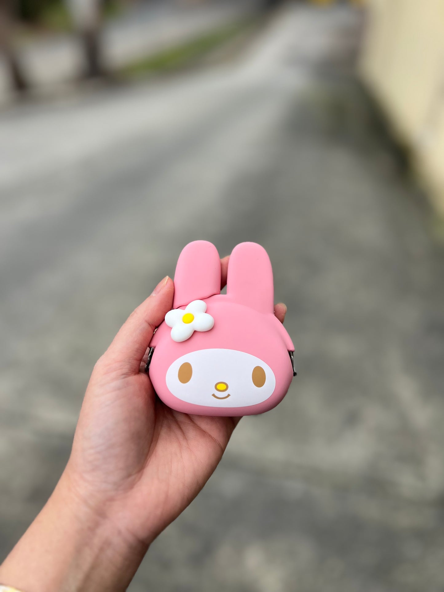 Pochibi Pink Head Purse | My Melody