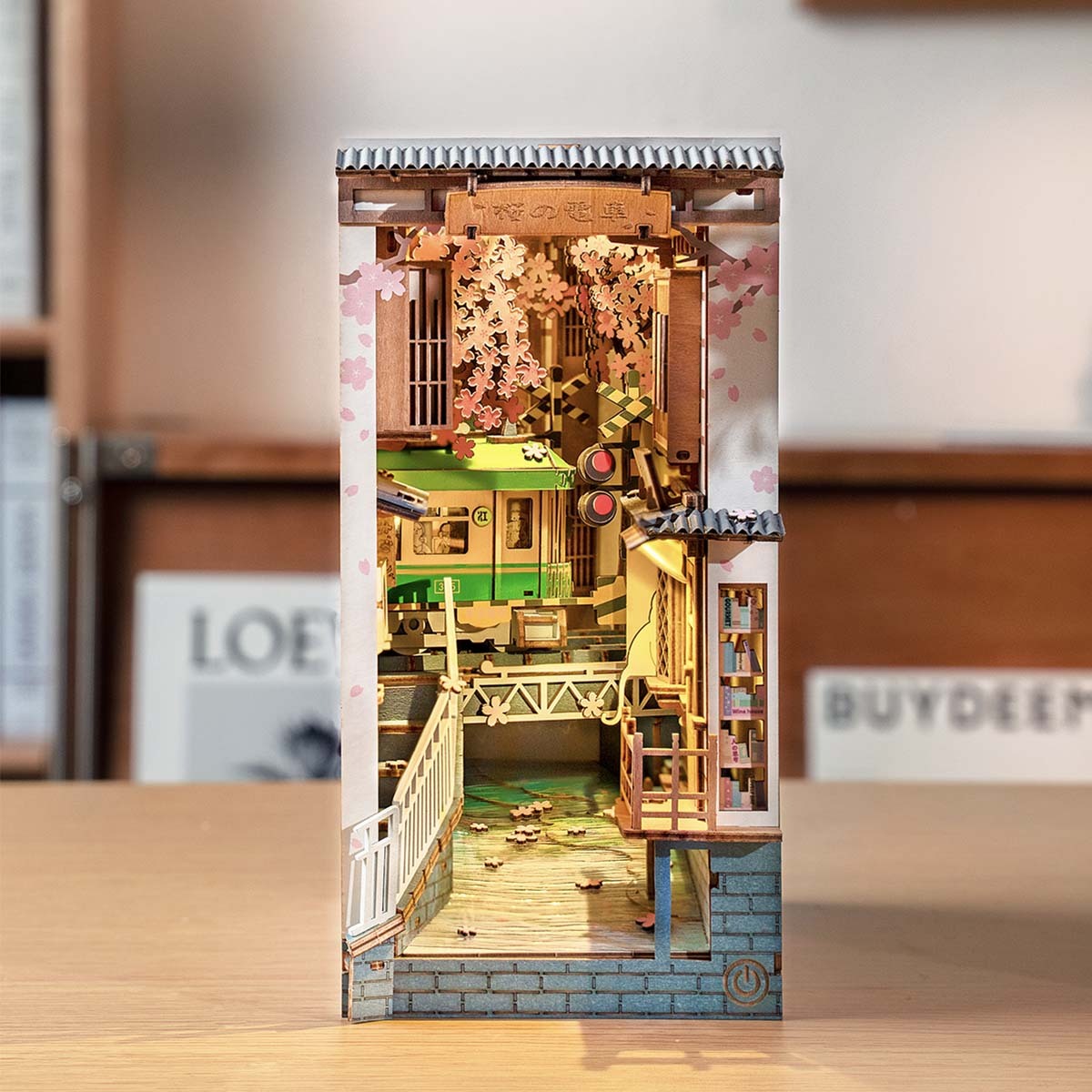 Book Nook Shelf Insert - Sakura Densya | Rolife