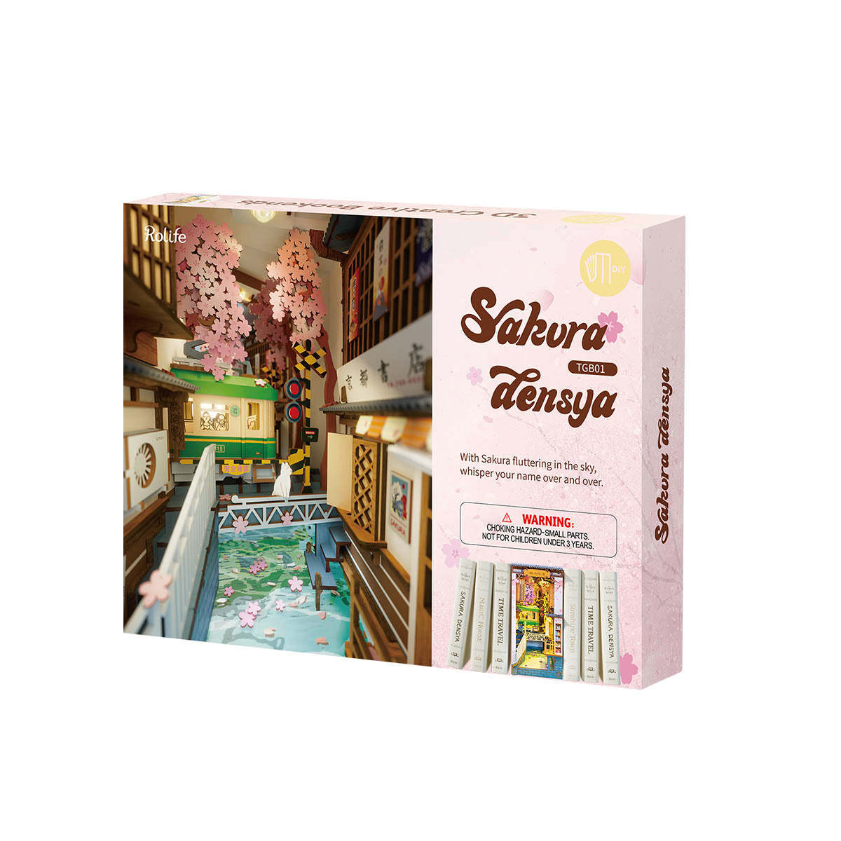 Book Nook Shelf Insert - Sakura Densya | Rolife