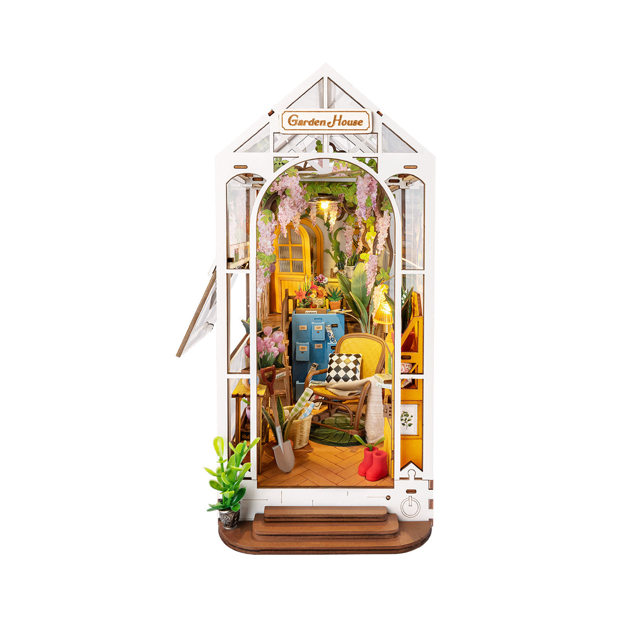 Book Nook Shelf Insert - Holiday Garden House | Rolife