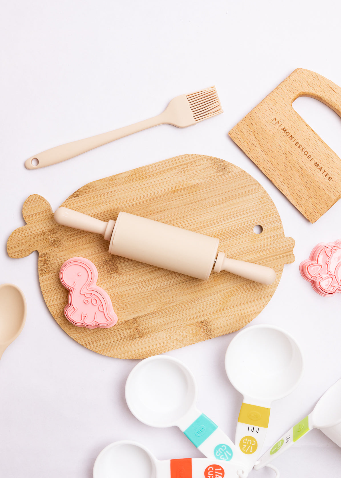 Cute Dino Cookie Shape and Stamp Set - 6 pcs | Montessori Mates