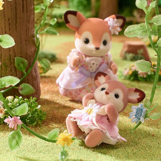 Deer Babies -Floral Swing Set- | Sylvanian Families