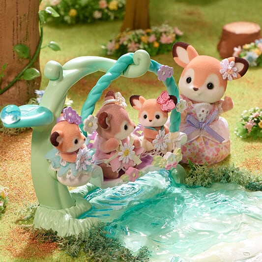 Deer Babies -Floral Swing Set- | Sylvanian Families