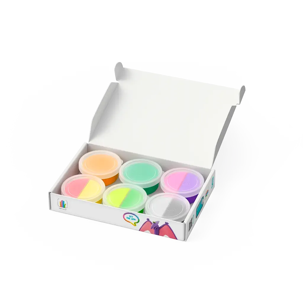 Dino Medium Set (6 Cans) | Hey Clay