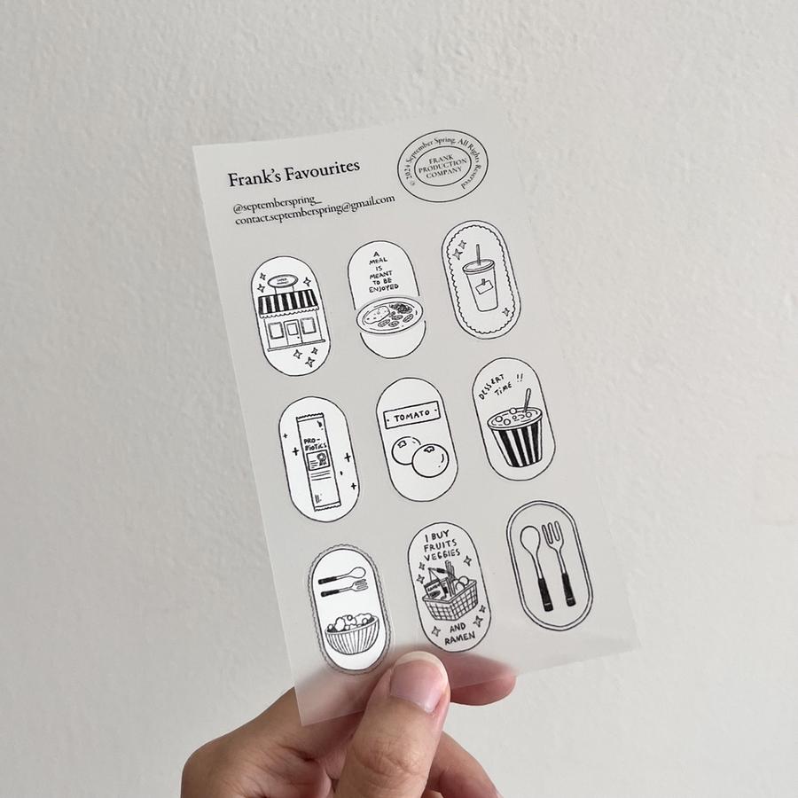 Frank's Favourite - Stickers | September Spring