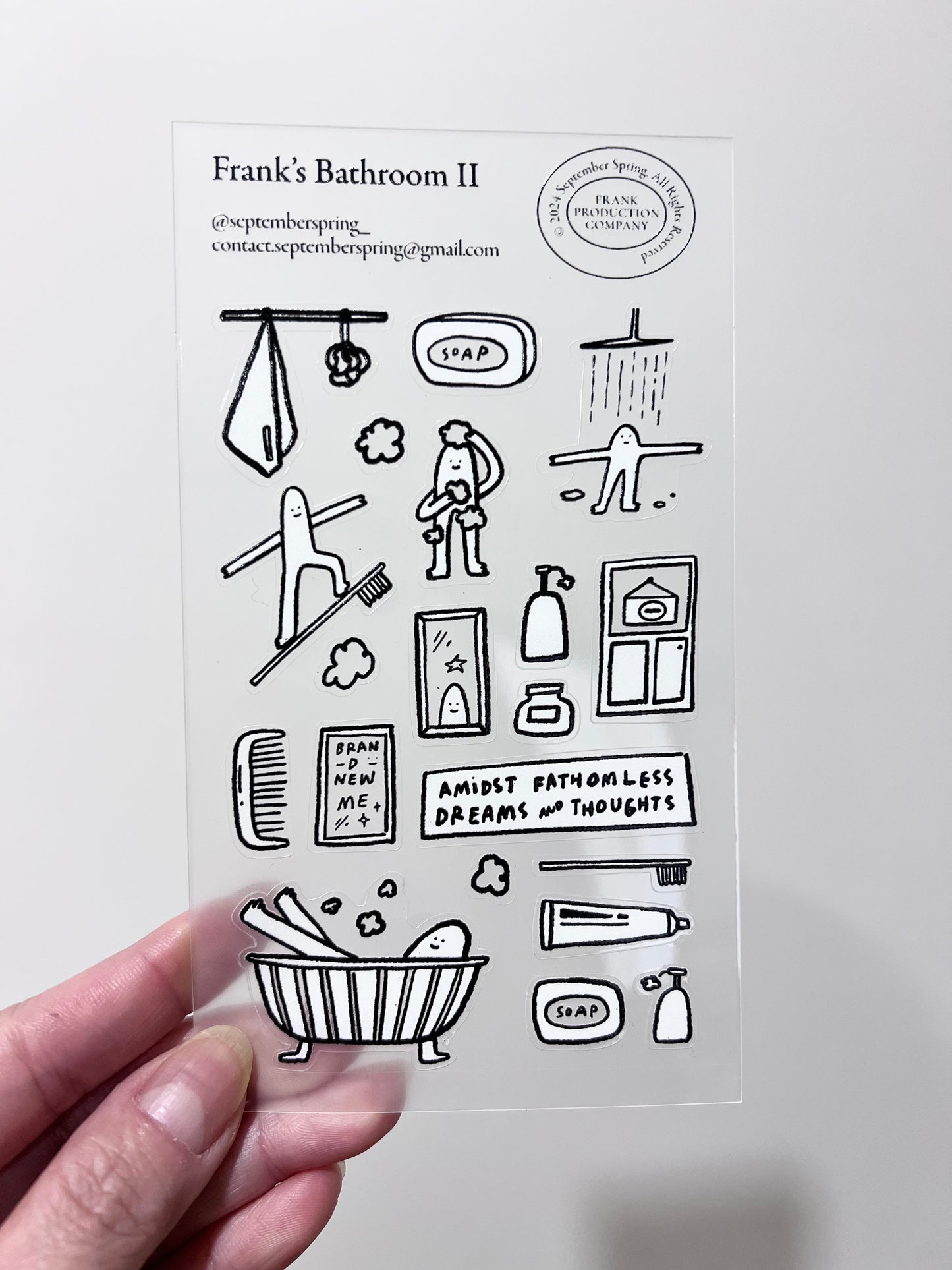 Frank's Bathroom II - Stickers | September Spring