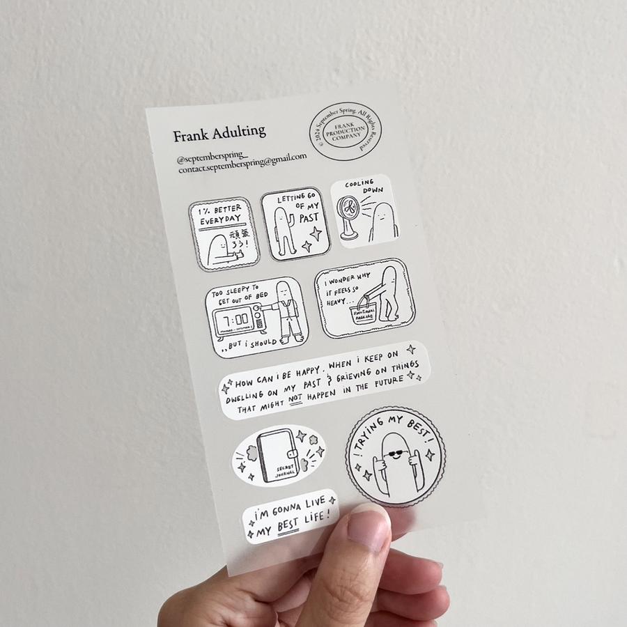 Frank Adulting - Stickers | September Spring