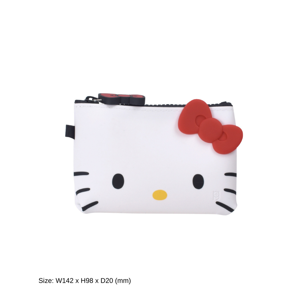 Small Hello Kitty White Zipper Pouch
