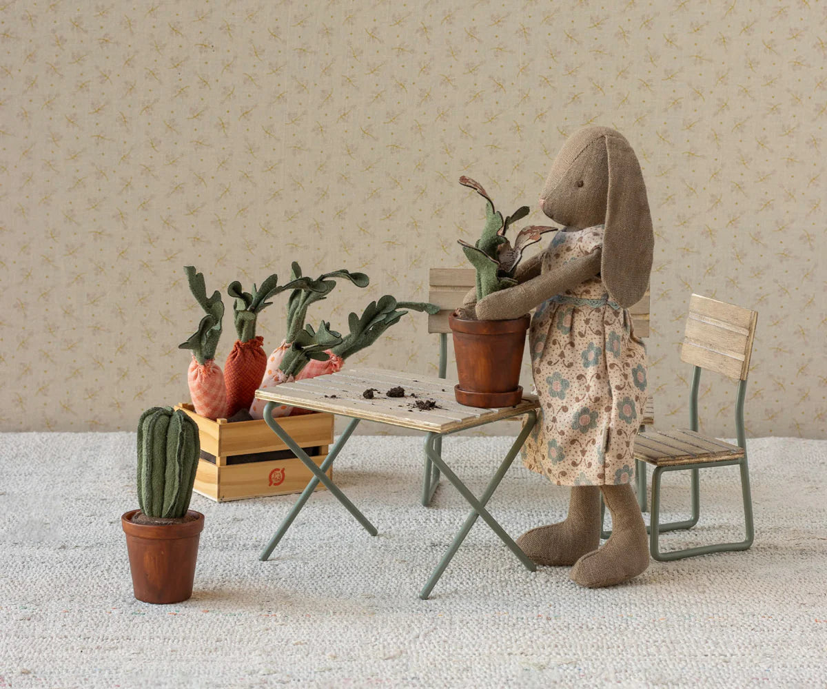 Flower Pot with Cactus - Miniature size