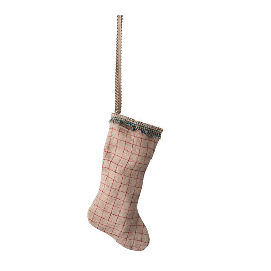 Maileg Stocking Ornament - Checker Sand