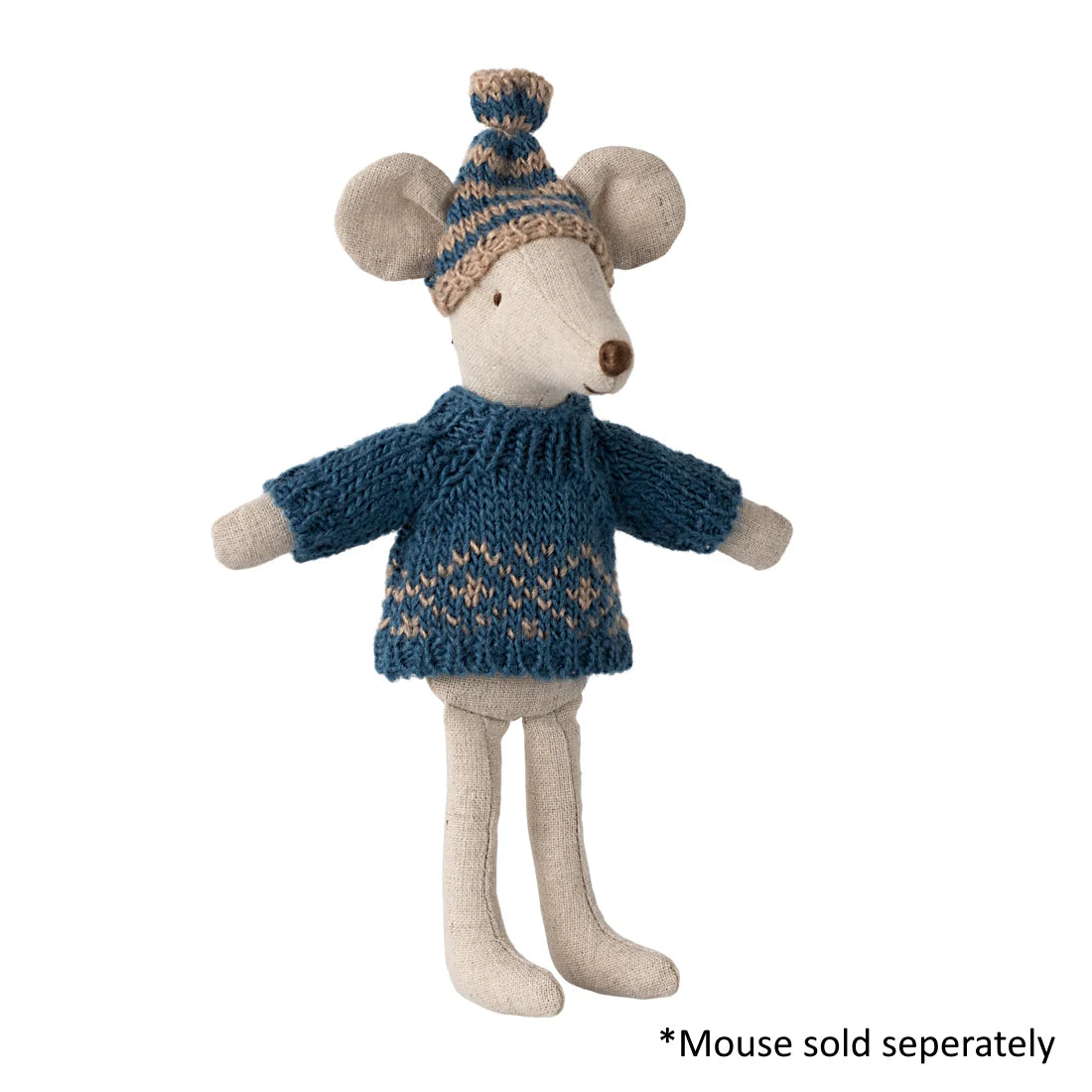 Knitted Sweater and Hat Dad Mouse | Maileg