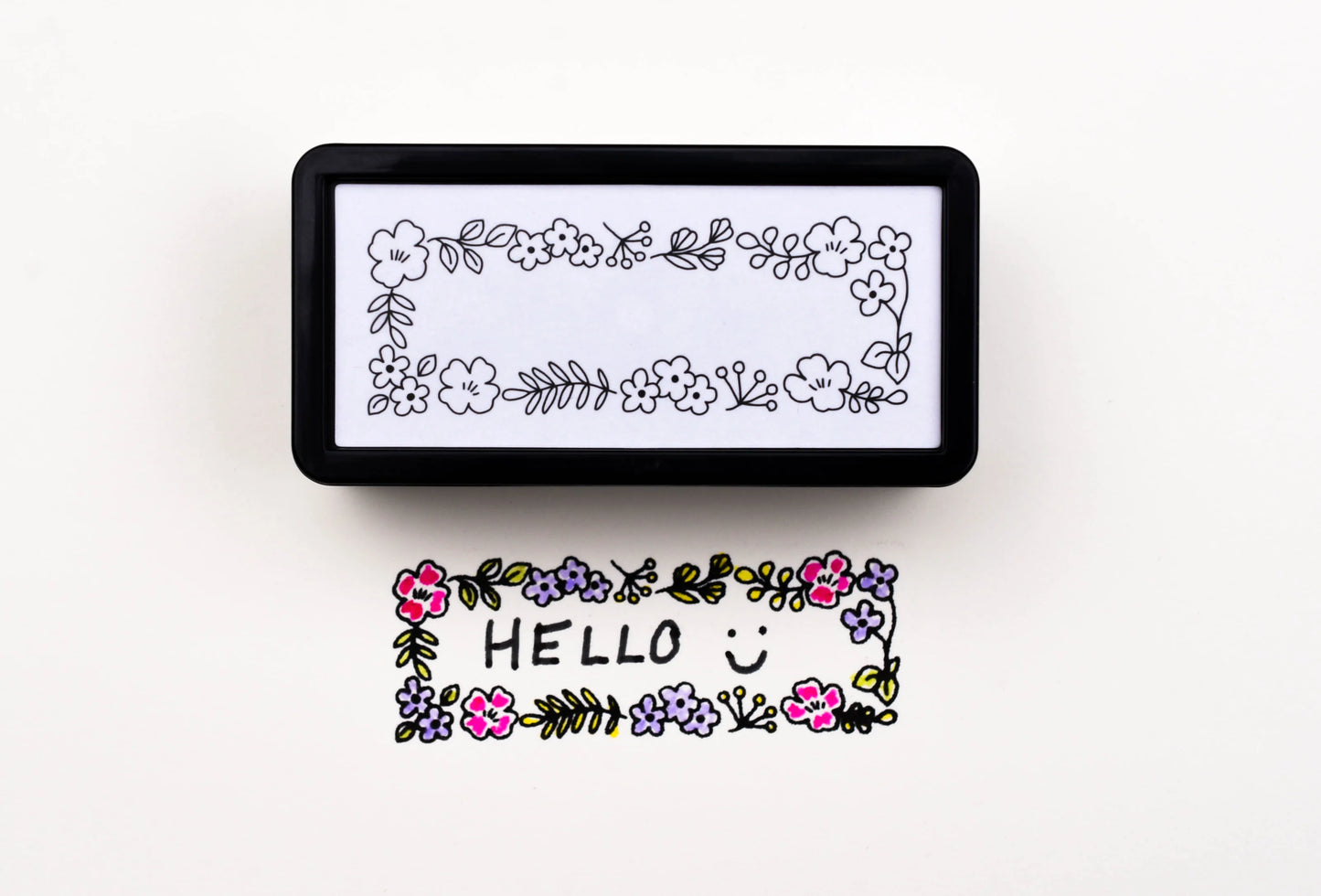 Midori Paintable Half-Stamp - Flower