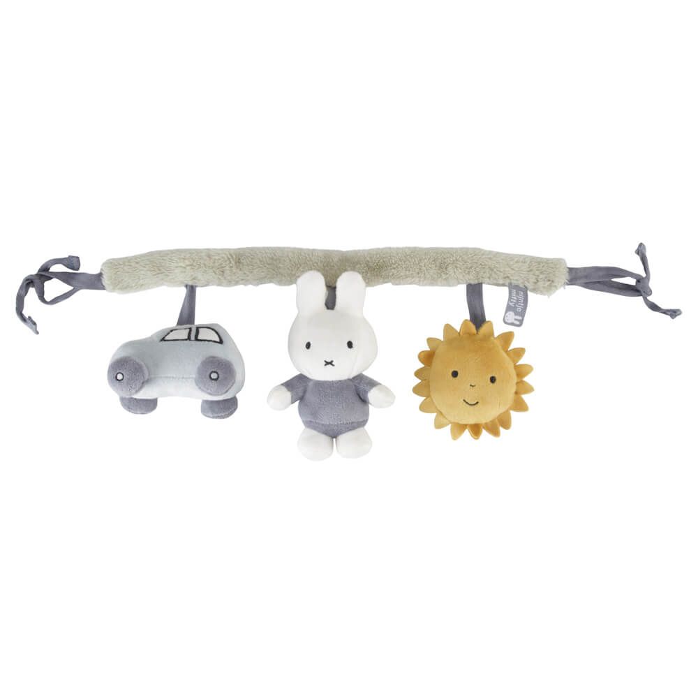 Miffy Fluffy Car Seat Toy Blue / Green