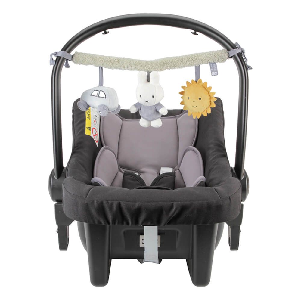 Miffy Fluffy Car Seat Toy Blue / Green