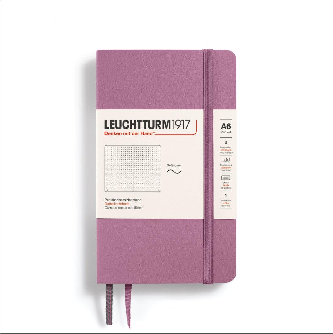 Notebook Pocket (A6) Dusty Rose, Dotted | Leuchtturm