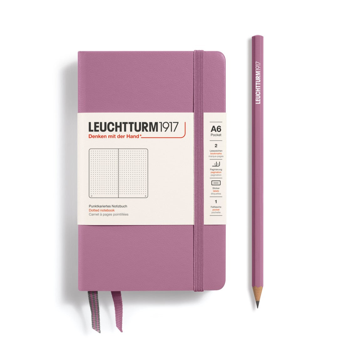 Notebook Pocket (A6) Dusty Rose, Dotted | Leuchtturm