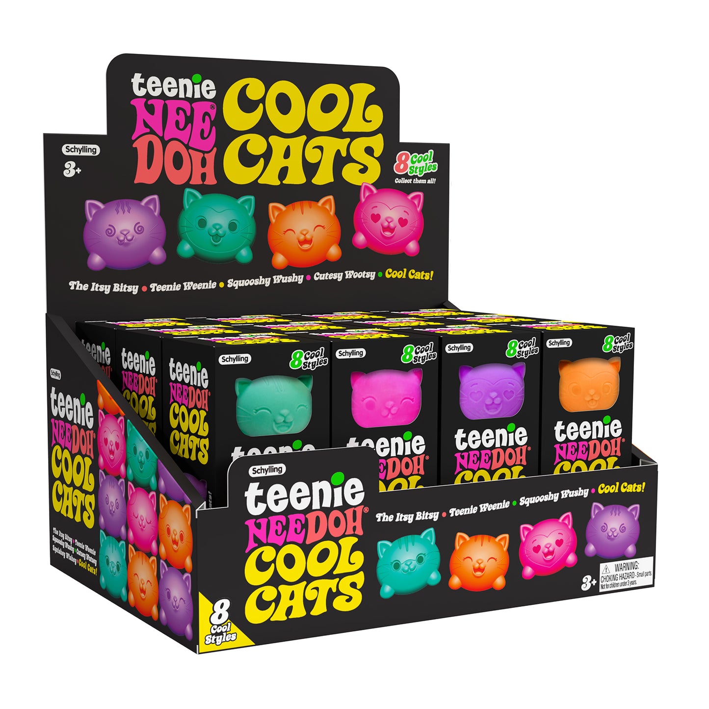 Cool Cats Teenie NeeDoh 3 pack