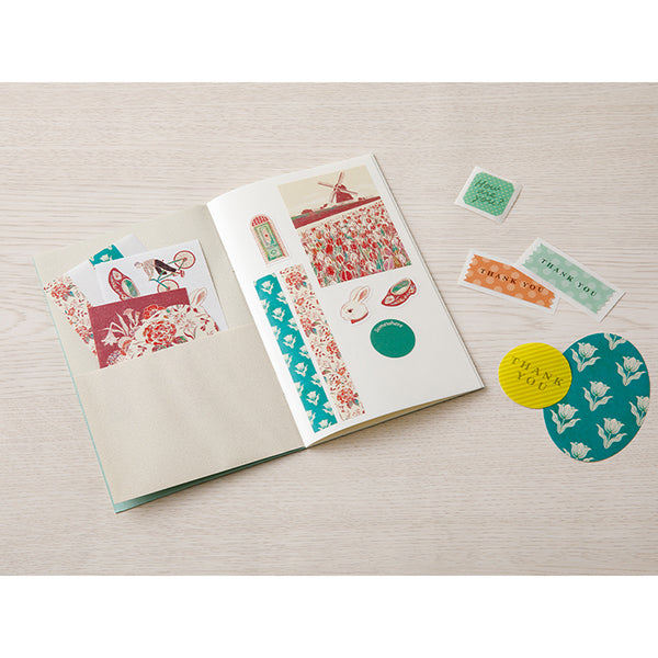 Peelable Sticker Book Light Blue | Midori