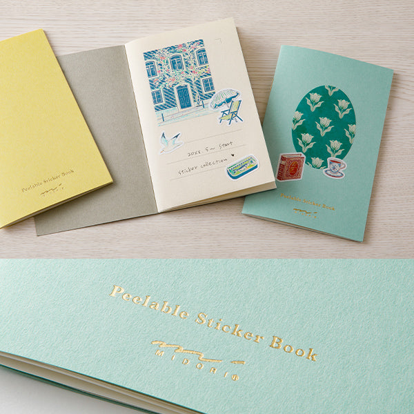 Peelable Sticker Book Light Blue | Midori