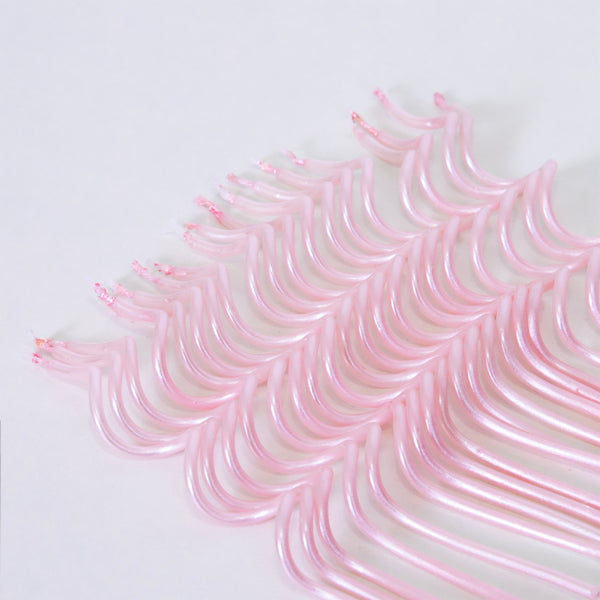 Pink Swirly Candles (Pack of 20)