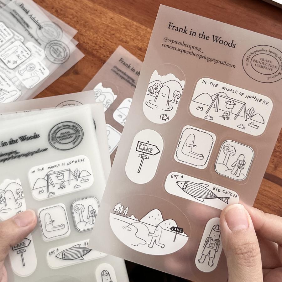 Frank in The Woods Sticker | September Spring