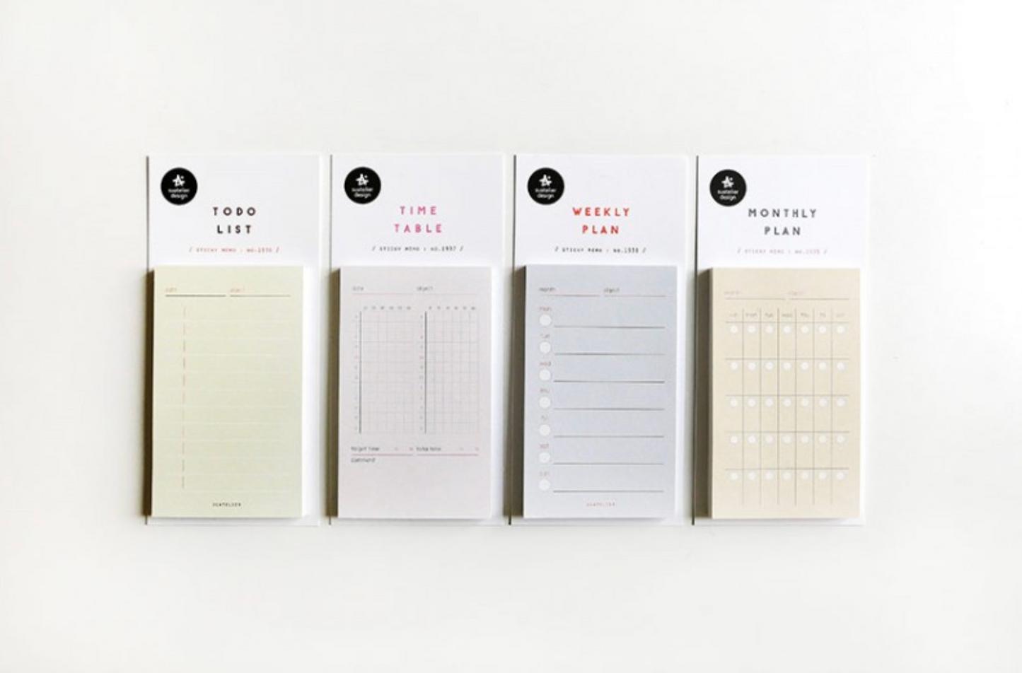 Weekly Plan Sticky Memo | Suatelier