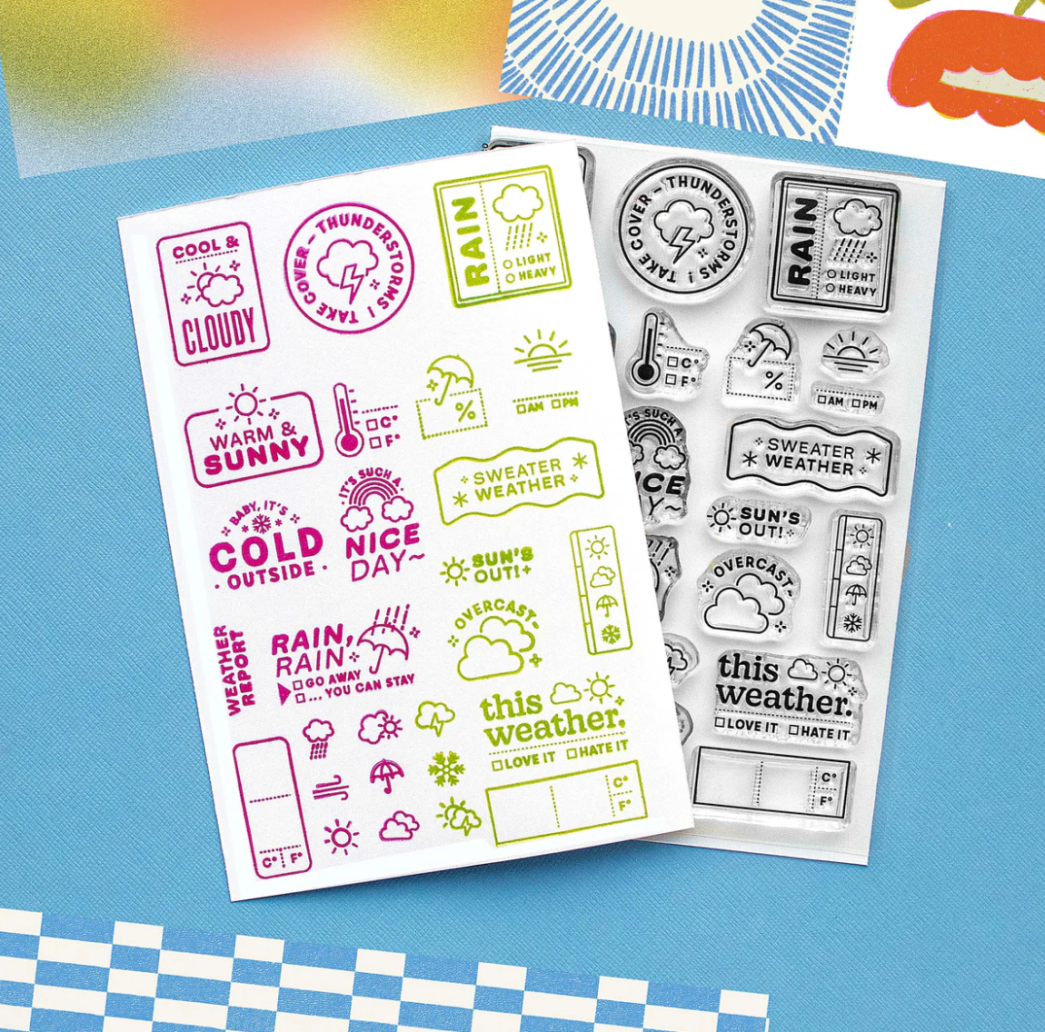 Weather Report - Clear 4x6 Stamp