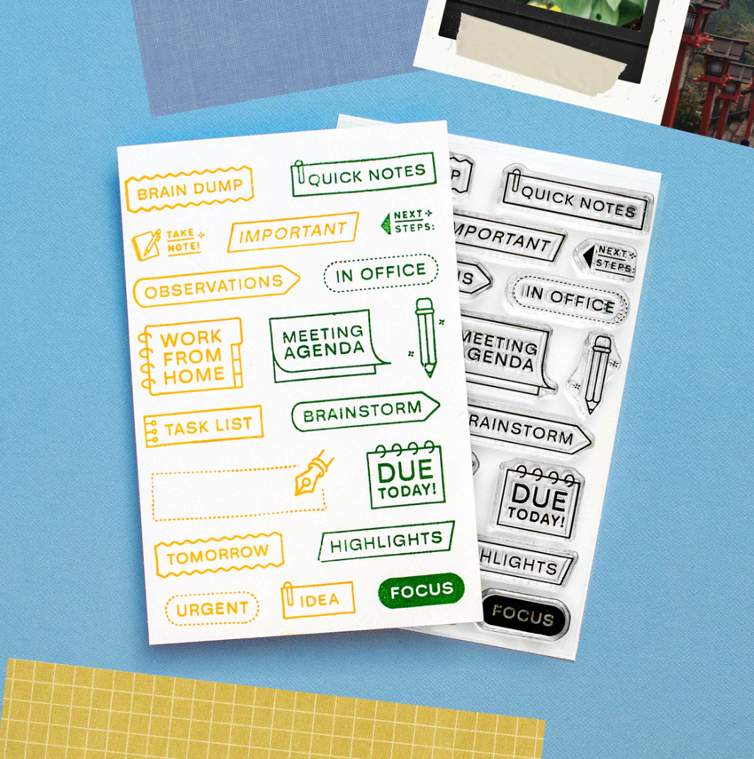 Brain Dump Stamp 4x6