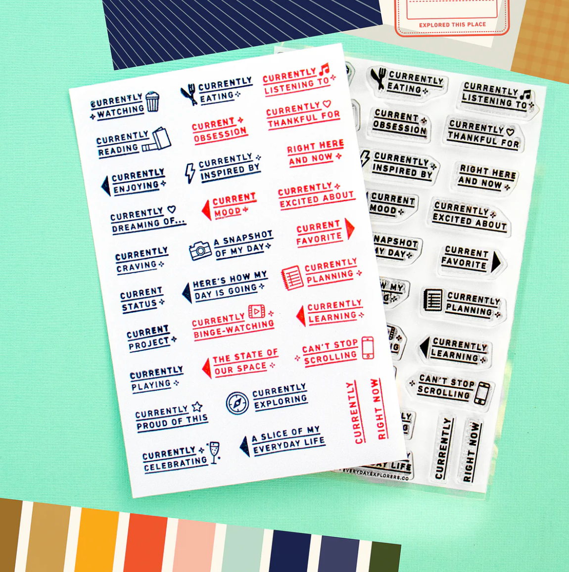 Currently Prompts - Clear Stamp 4x6 (Coming April 2025)