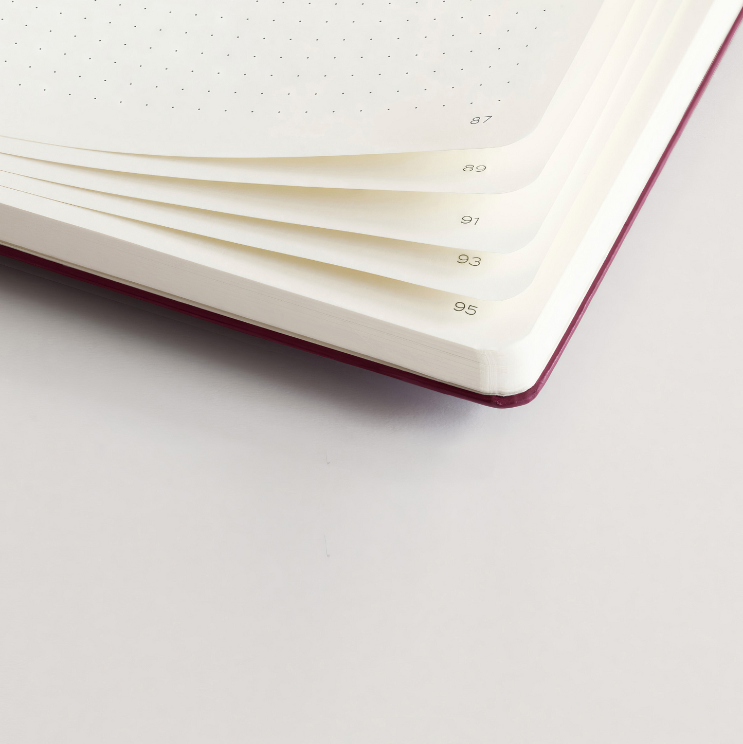 Notebook Hardcover, A5, Dotted, Light Grey 251 pages