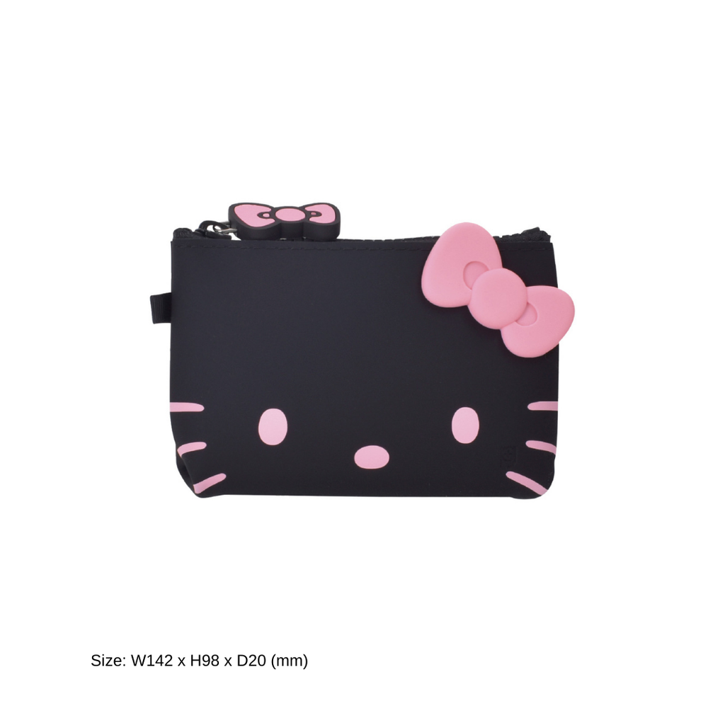 Small Hello Kitty Black Zipper Pouch