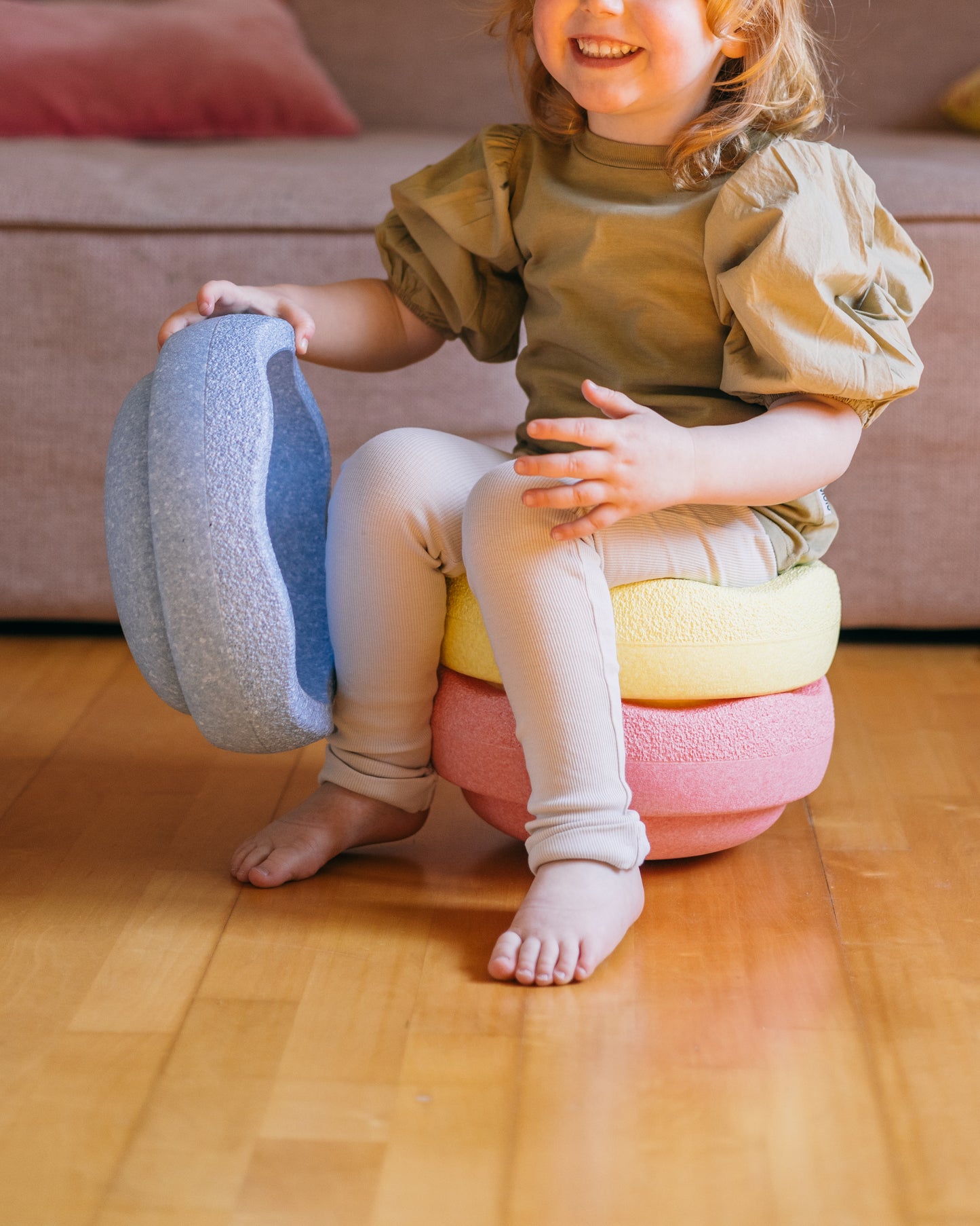 Stapelstein Set of 3 | Pastel Primary Colours