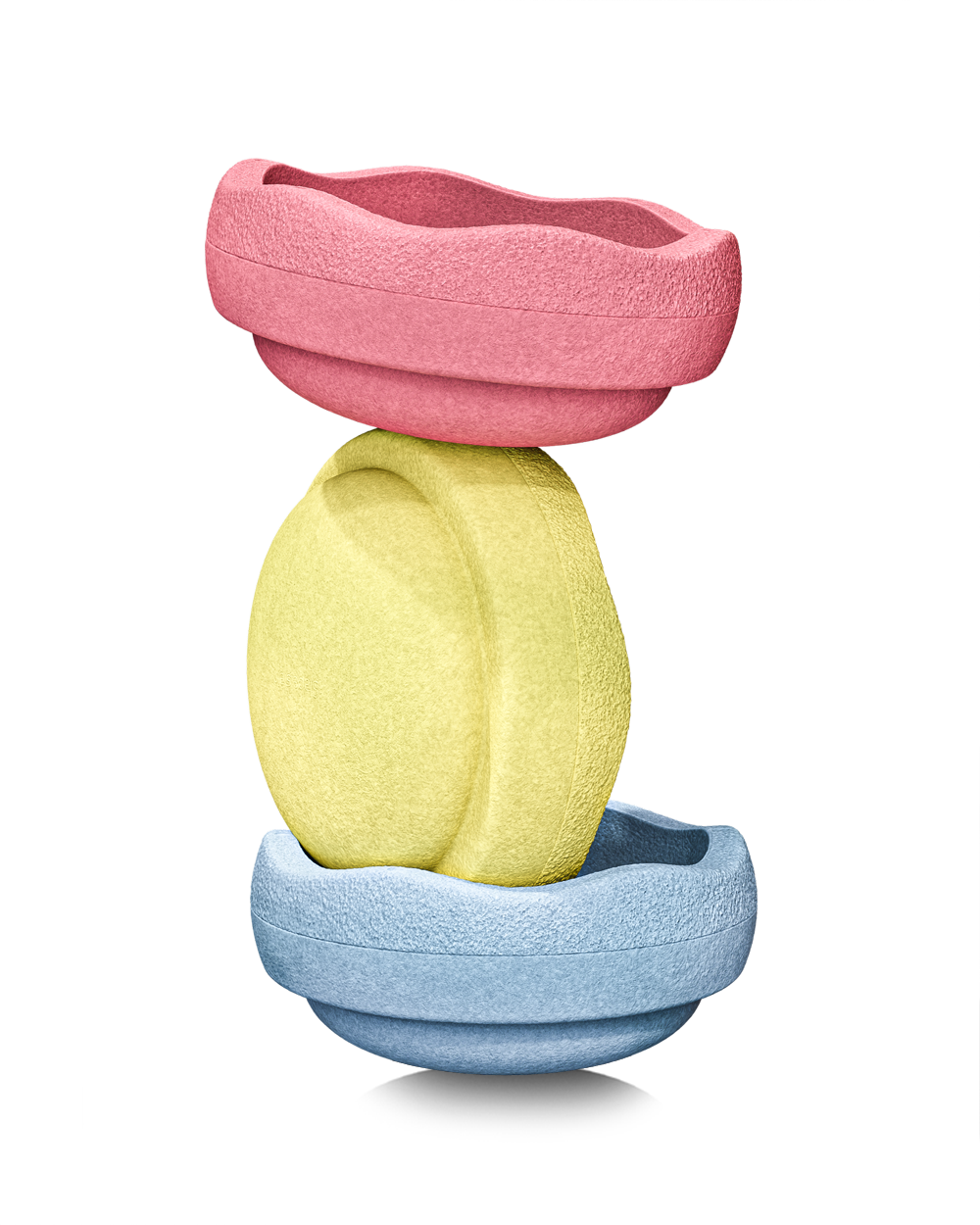 Stapelstein Set of 3 | Pastel Primary Colours