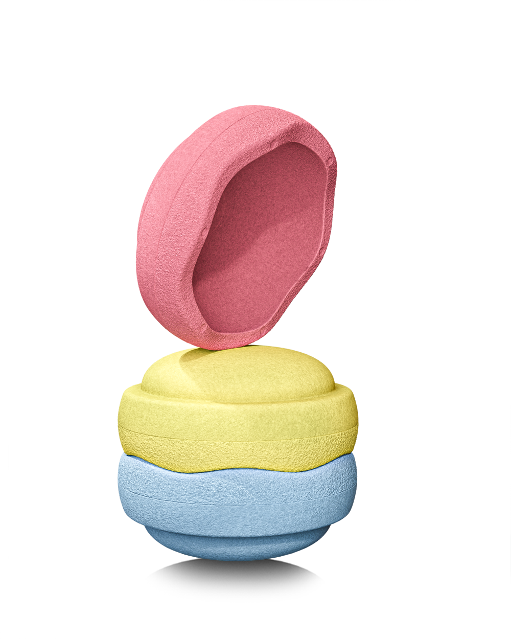 Stapelstein Set of 3 | Pastel Primary Colours