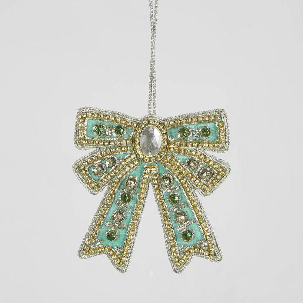 Tiffany Blue Bow Hanging Ornament | Florabelle
