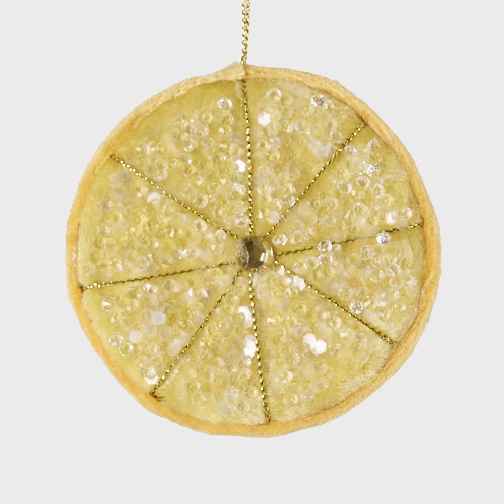Palermo Beaded Lemon Slice Yellow | Florabelle