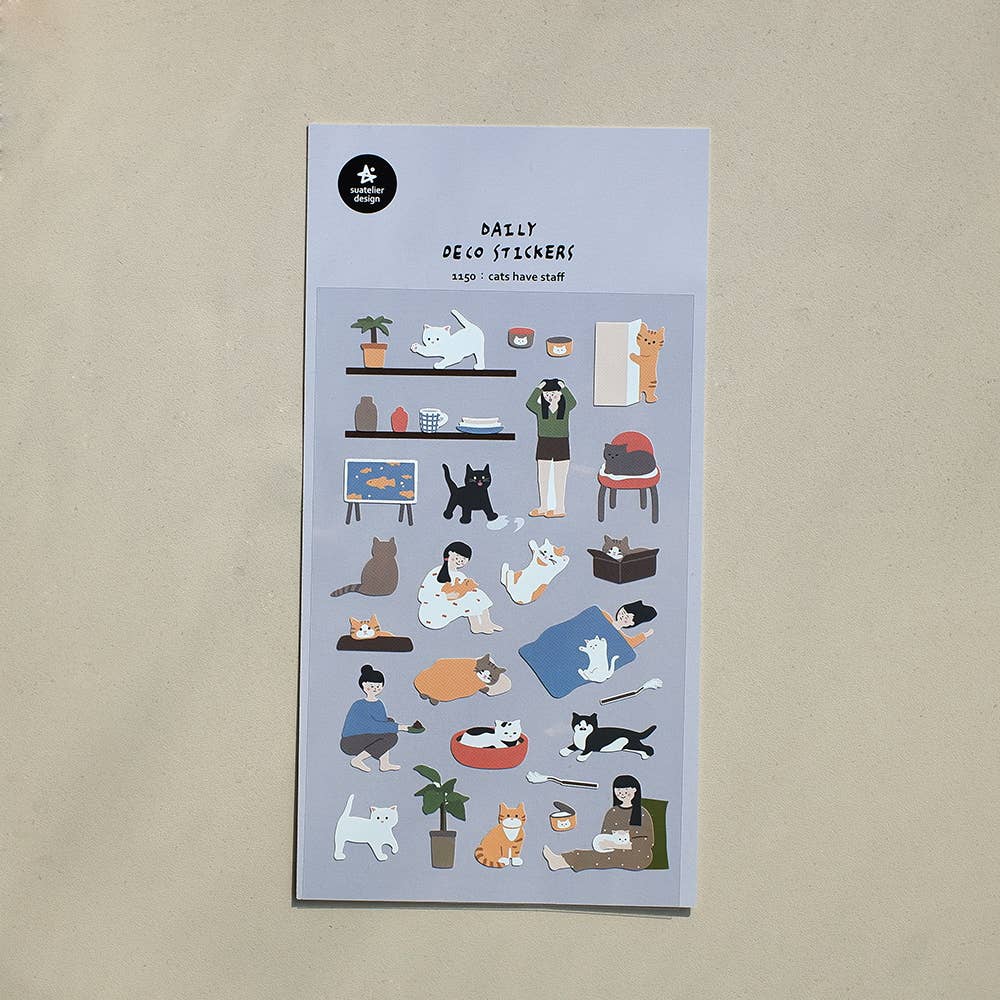 Cats Have Staff Sticker | Suatelier Design