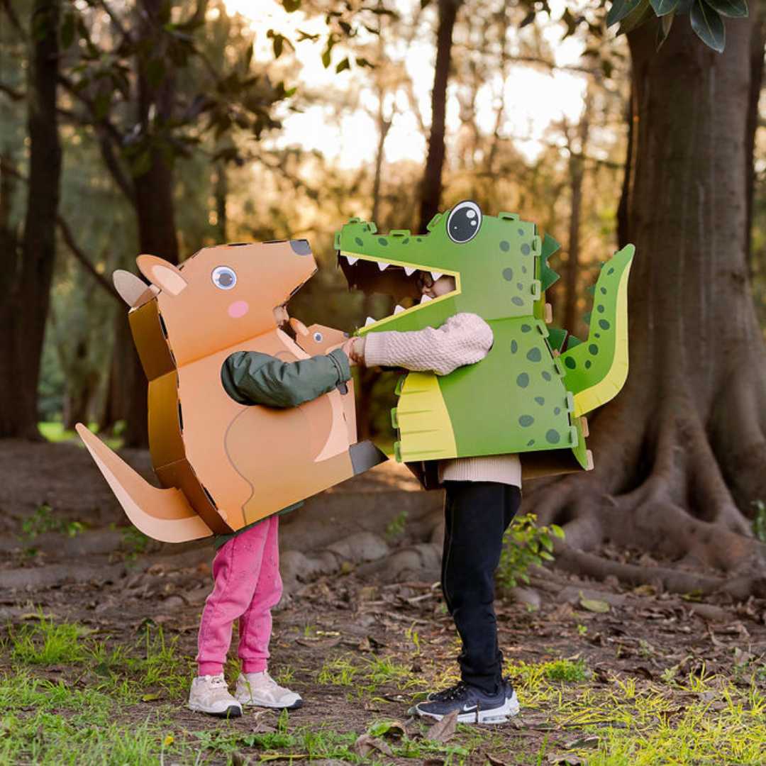 Billie The Crocodile - 3D Reusable Cardboard Costume