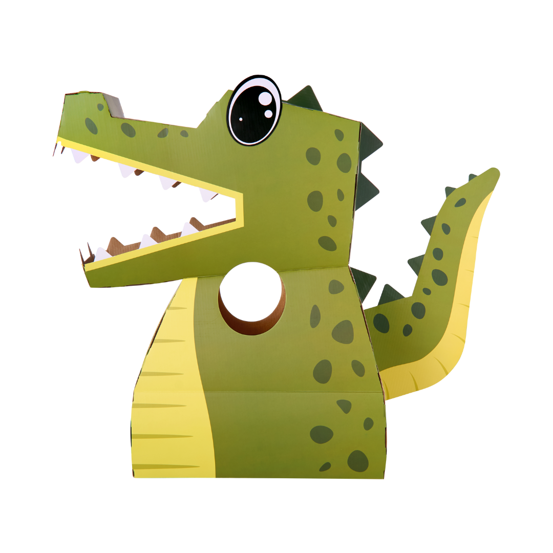 Billie The Crocodile - 3D Reusable Cardboard Costume