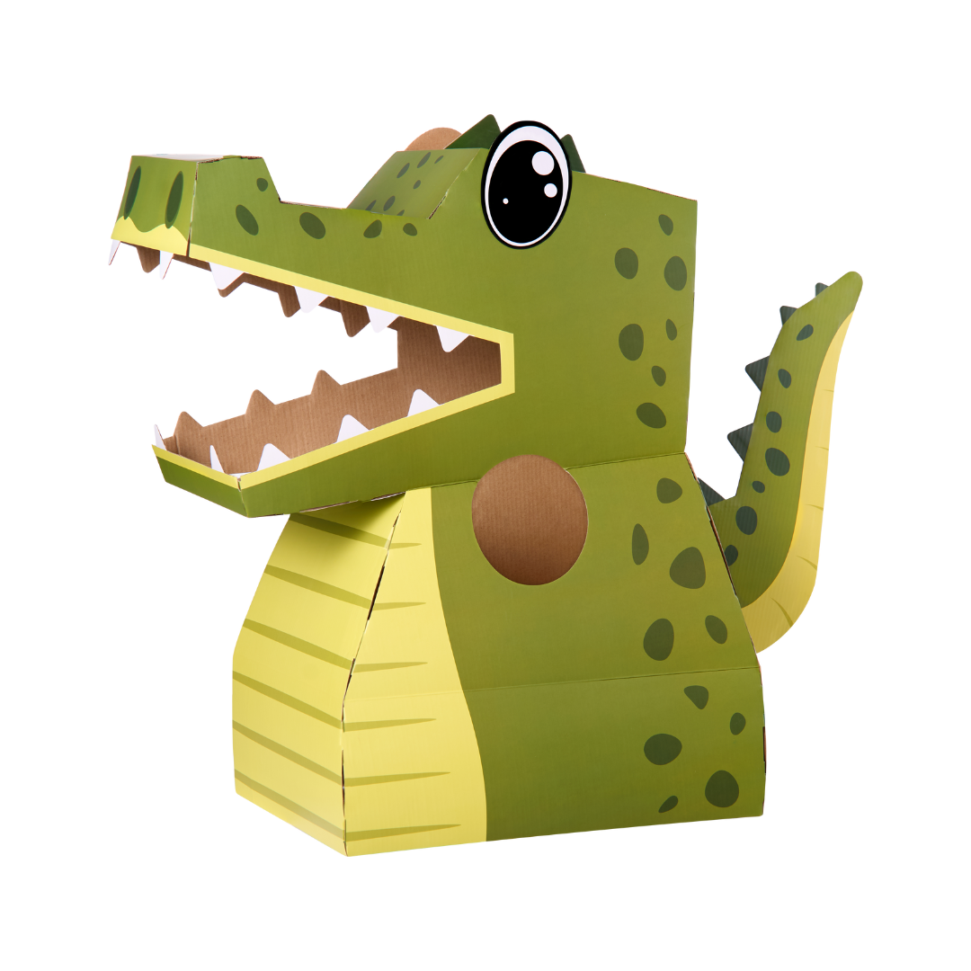 Billie The Crocodile - 3D Reusable Cardboard Costume