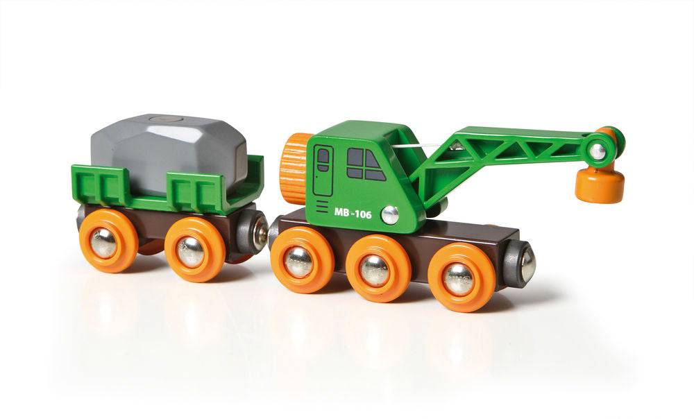 Clever Crane Wagon 4 pieces | Brio