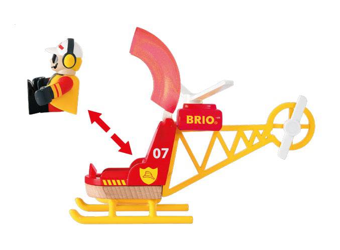Firefighter Helicopter 3 pieces | Brio