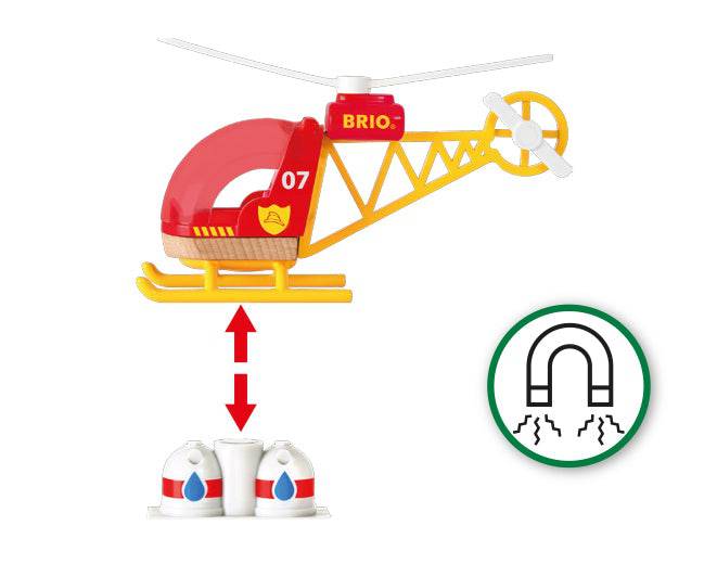 Firefighter Helicopter 3 pieces | Brio