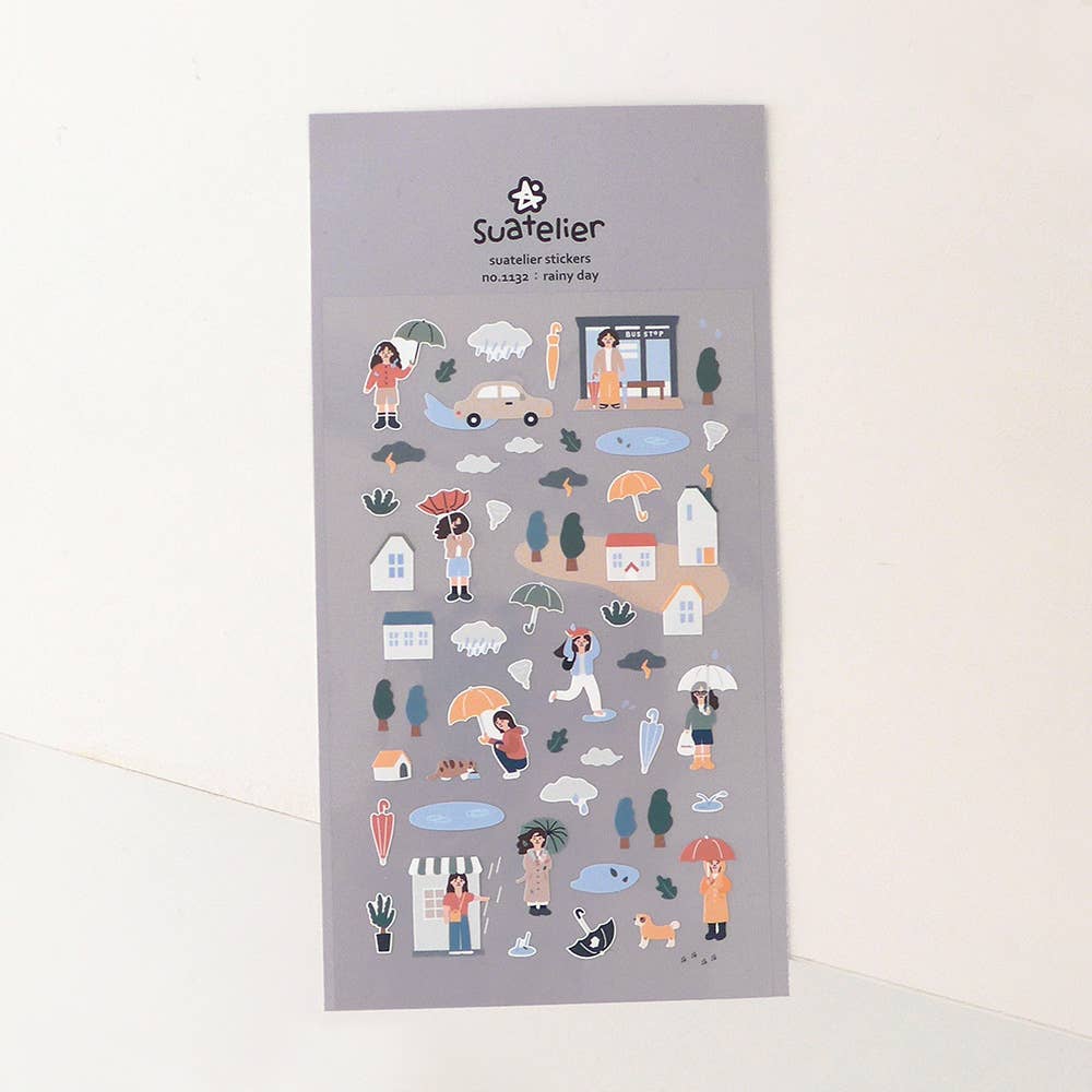 Rainy Day Sticker | Suatelier Design